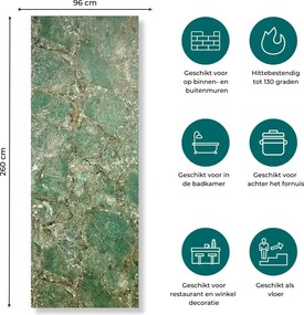 SPC Marmer Wandpaneel MAT Verde Green 260x96x0.3cm | Badkamer Wandpanelen