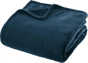 Atmosphera Fleeceplaid - Egeïsche Blauw - 180x230 cm - Polyester