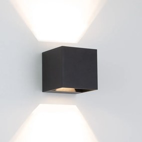 Reach Up en Down Muurlamp Zwart Kubus met LED