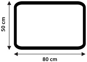 Differnz Basics badmat 50x80cm lichtgrijs