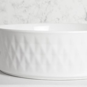 Kerra KR704 waskom rond glans wit 36x36x12cm