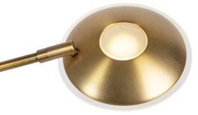 Moderne vloerlamp met dimmer brons incl. LED met leesarm - Mallorca Modern Binnenverlichting Lamp