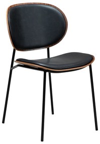 Dan-Form Clementina Design Eetkamerstoel Walnoot En Leer