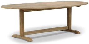 Dining Tuintafel   ovaal 240 x 120 cm Teak Old teak greywash  Brighton