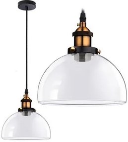 Hangende glazen plafondlamp Verto C