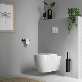 Brauer Black Edition toiletrolhouder mat zwart