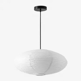 Rijstpapieren Plafondlamp Gogian Wit - Sklum