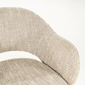 By-Boo Story Wit-frame Eetkamerstoel Taupe