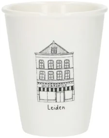 Gevel mok, Leiden, porselein, 200 ml