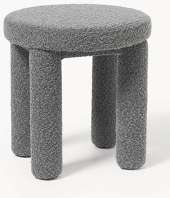 Westwing Crosby Studios, bouclé gestoffeerde kruk Tabouret 1