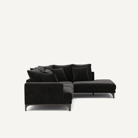 Hoekbank in chenille fluweel, ARMENTO