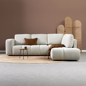 Slaapbank Met Hoek Beige Rechts