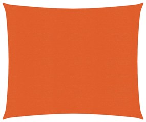 vidaXL Zonnezeil 160 g/m² 2,5x2,5 m HDPE oranje