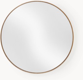 Ronde wandspiegel Avery met eikenhouten lijst