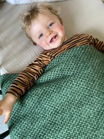 Klippan - Ledikantdeken Wol Domino - Groen