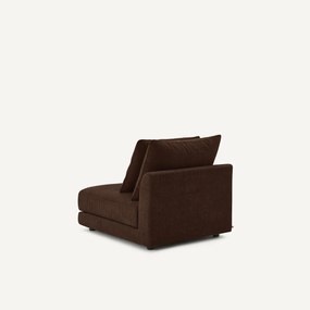 Modulaire bank in chenille fluweel, TIBERIO
