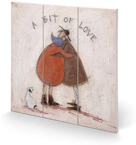 Sam Toft - A Bit of Love Schilderij op hout, (30 x 30 cm)