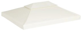 vidaXL Vervangend tentdoek prieel 310 g/m² 3x4 m crèmewit