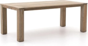 Tuin eettafel ROUGH | Rechthoekig | Tuintafel Teakhout | 200x100cm | 6 personen | Kees Smit Tuinmeubelen