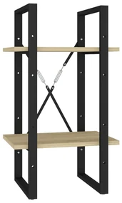 vidaXL Boekenkast met 2 schappen 40x30x70 cm spaanplaat sonoma eiken