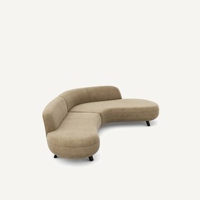 Hoekbank stonewashed fluweel, Rosebury