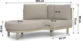 Loungeset tuin 5 personen Rope Zand/Beige  Santika Furniture Santika