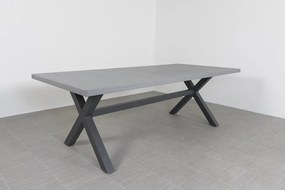 Lucca dark grey/Verona antraciet 220 cm. tuinset - 7-delig
