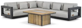 Hoek loungeset  Aluminium Grijs 6 personen 4 Seasons Outdoor Metropolitan/Lifestyle