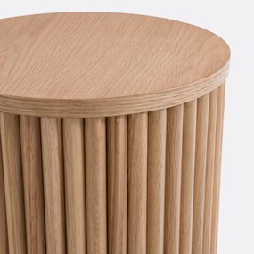 Bijzettafel van eiken en eikenfineer, Tamula