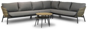 Hoek loungeset 5 personen Aluminium/wicker Taupe Coco Nathan/Enchante