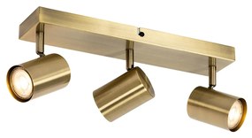 Smart plafondspot brons 3-lichts draai- en kantelbaar incl. Wifi GU10 50mm - Jeana