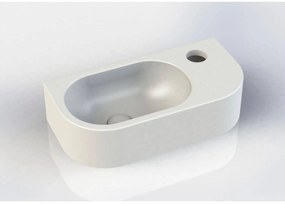 Beaux Nantes fontein afgerond rechts 40x20x10cm mat wit