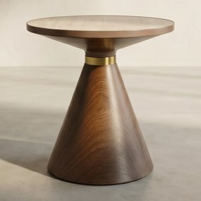 Ronde Bijzettafel Travertin - 50 X 50cm.