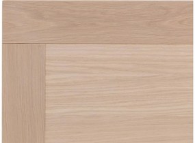 Goossens Salontafel Clear rechthoekig, hout eiken wit, stijlvol landelijk, 140 x 40 x 75 cm