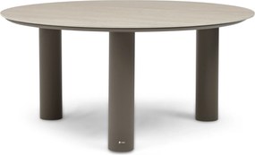 Dining Tuintafel rond 158 cm Taupe Trino
