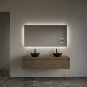 Gliss Design Ares badmeubel 140cm 2 lades ash gray zonder waskom