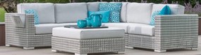 4 Seasons outdoor | Madras loungeset  Loungeset    Wit weerbestendig