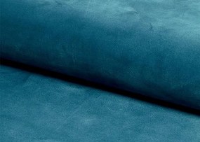 Stoel POSH turquoise (stof Bluvel 85) - modern, gestoffeerd, fluweel, voor woonkamer, eetkamer