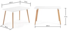 Kave Home Wad Eettafel Scandinavisch 120 Cm