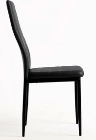 Set 4 Lauter Kunstlederen Stoelen