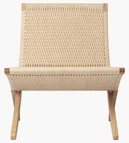 Inklapbare loungefauteuil MG501 Cuba met papieren koord