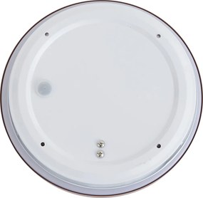 Moderne plafondlamp sienna met wit 25cm IP44 - Walden