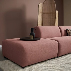 Rechte Bank Met Hocker Links Terracotta Roze