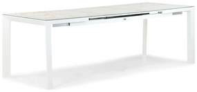Dining Tuintafel rechthoekig uitschuifbaar 180/240 x 90 cm Wit Alicante