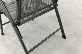 Balero strekmetaal verstelbare tuinstoel - Antraciet