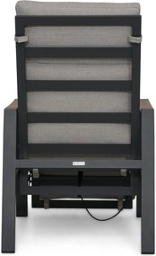 Lifestyle Garden Furniture Camino Relax Stoel Gasveer Verstelbaar Aluminium Grijs