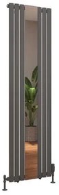 Eastbrook Tunstall radiator met spiegel 50x180cm 1056W antraciet