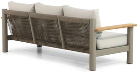 Stoel en Bank Loungeset 5 personen Aluminium/Rope Taupe  Santika Furniture Santika
