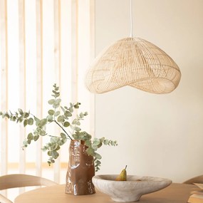 Rieten Lamp Organische Vorm Naturel