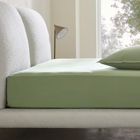 Hoeslaken in gewassen perkal, omslag 30 cm, Sabbal